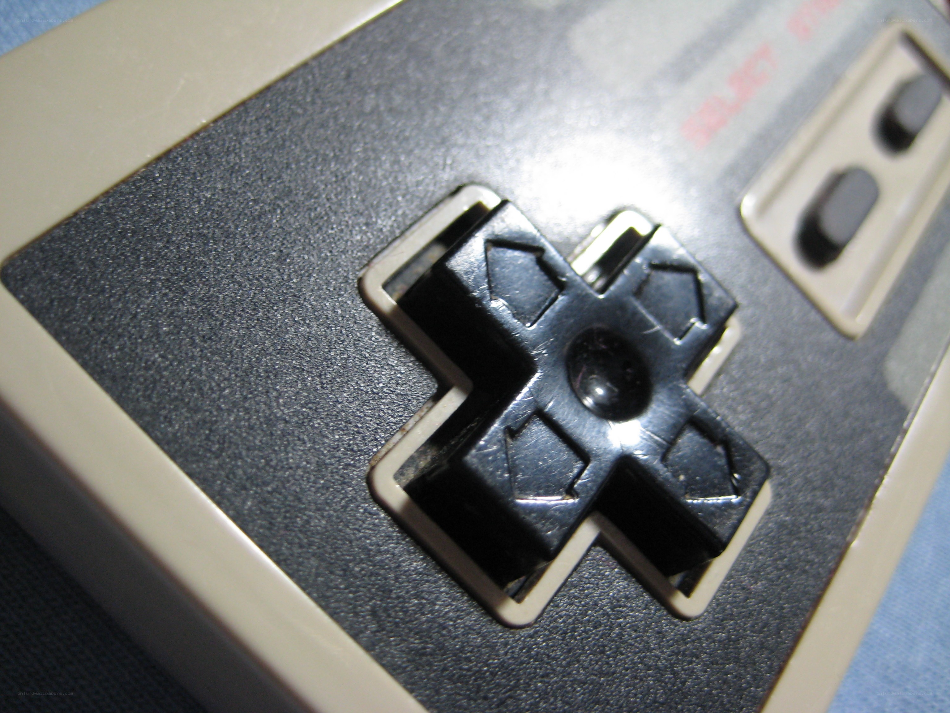 close-up of a game controller