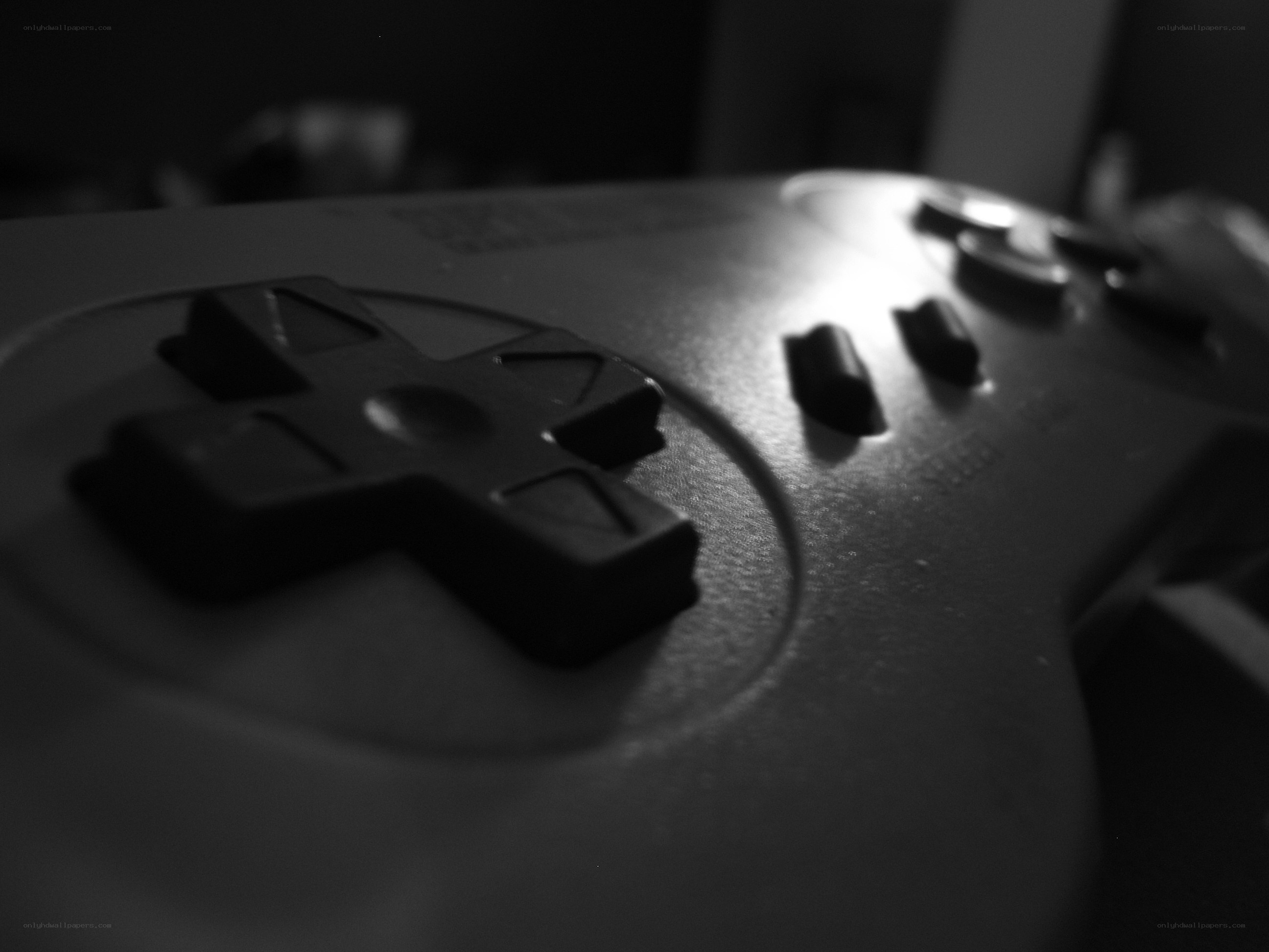 close-up of a game controller