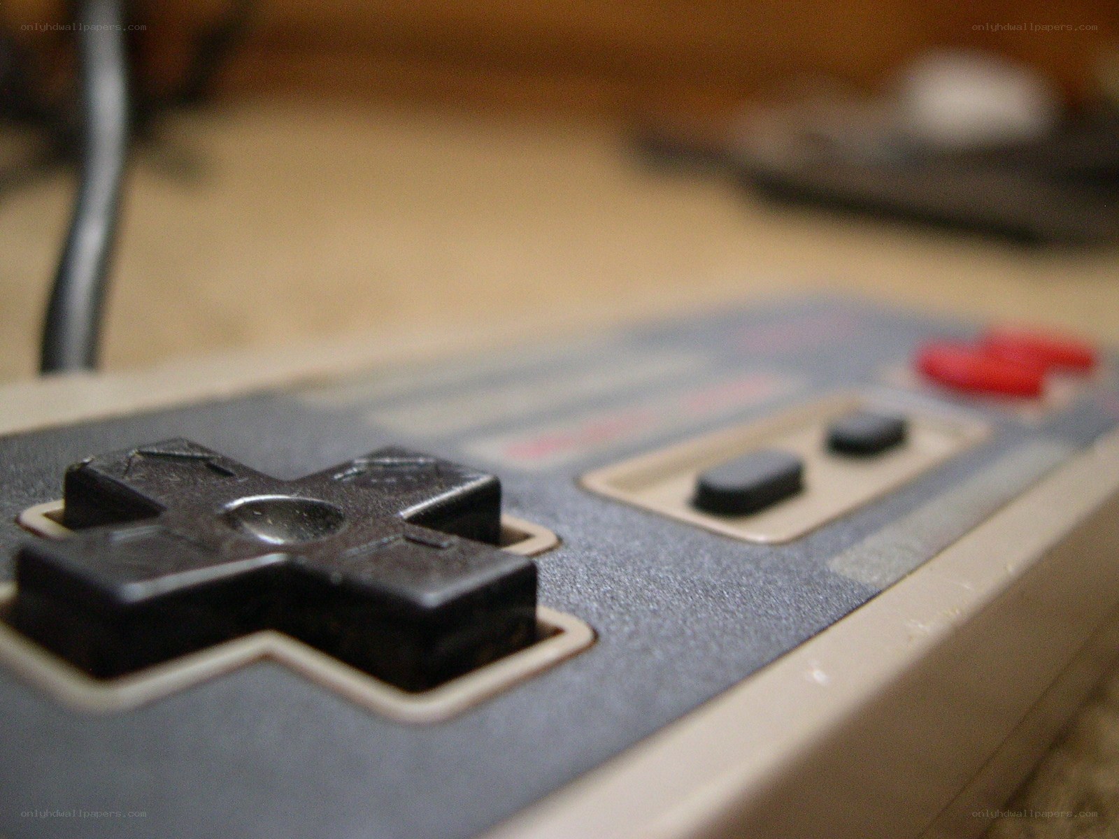 close-up of a game controller