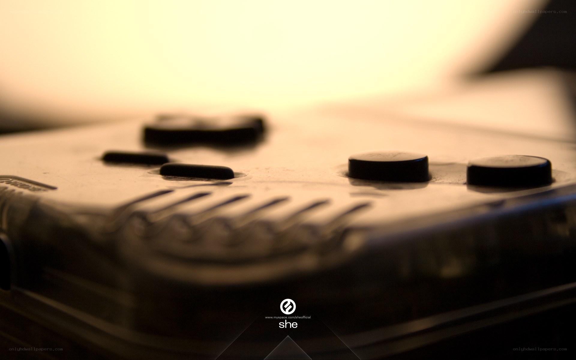 Close-up of a game controller