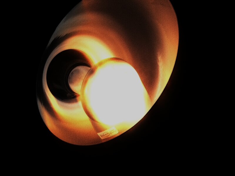 Close-up of a glowing lamp