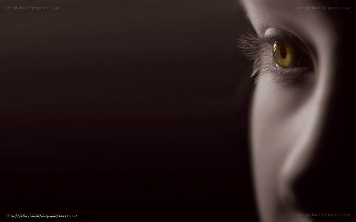 close-up of a green eye