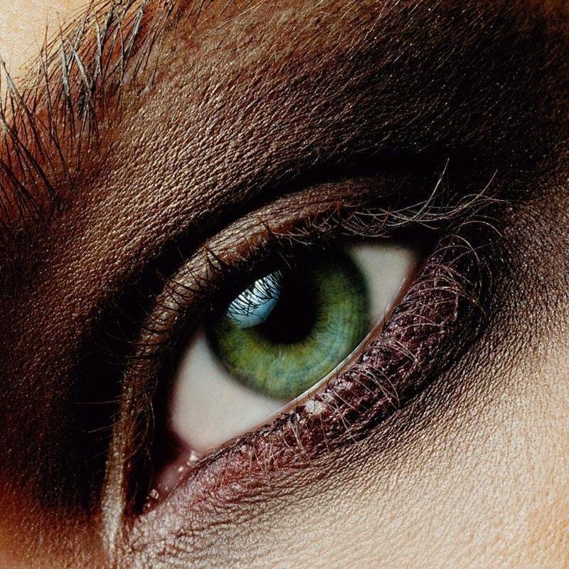 Close-up of a Green Eye — Dramatic, Photograph
