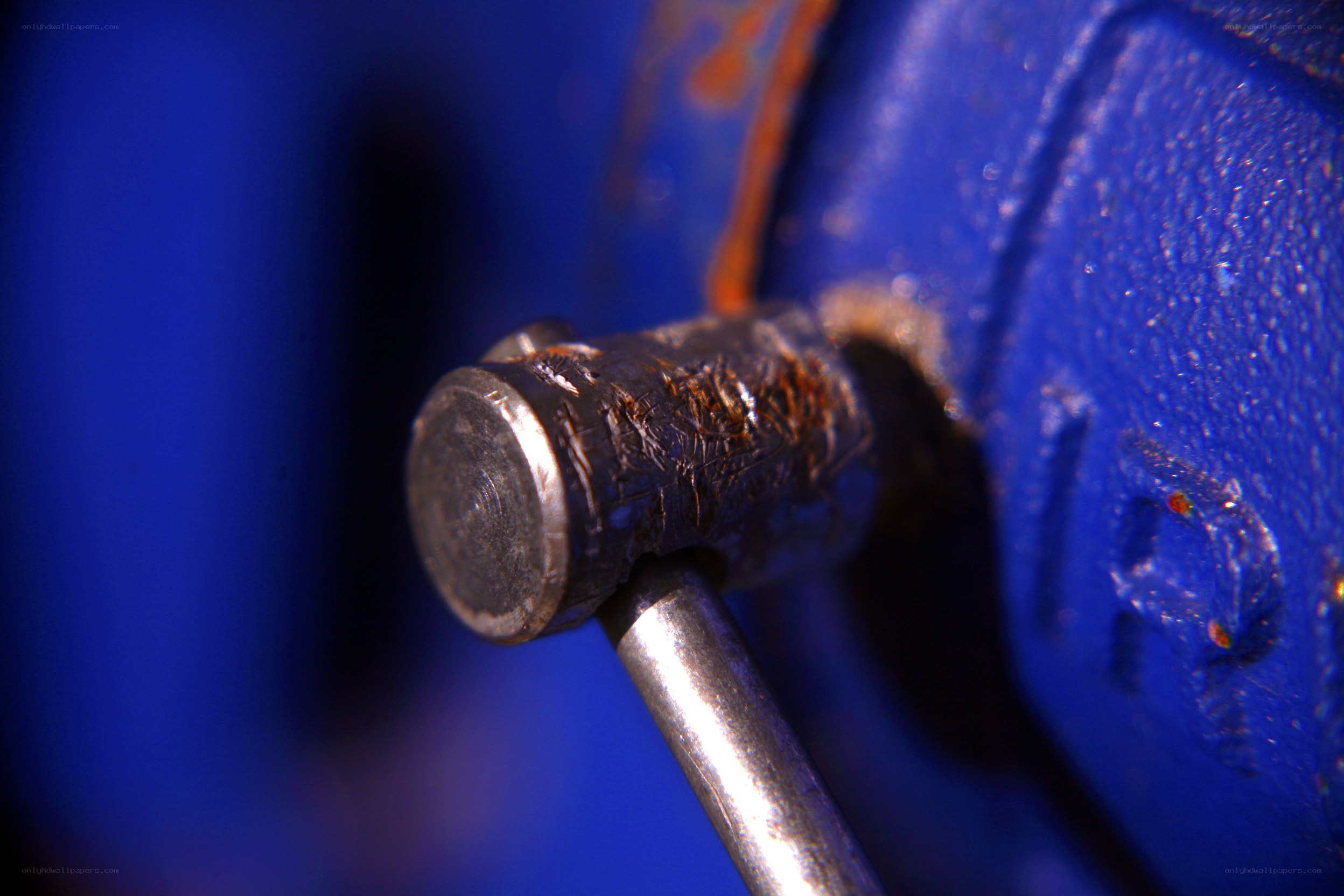 close-up of a hammer handle