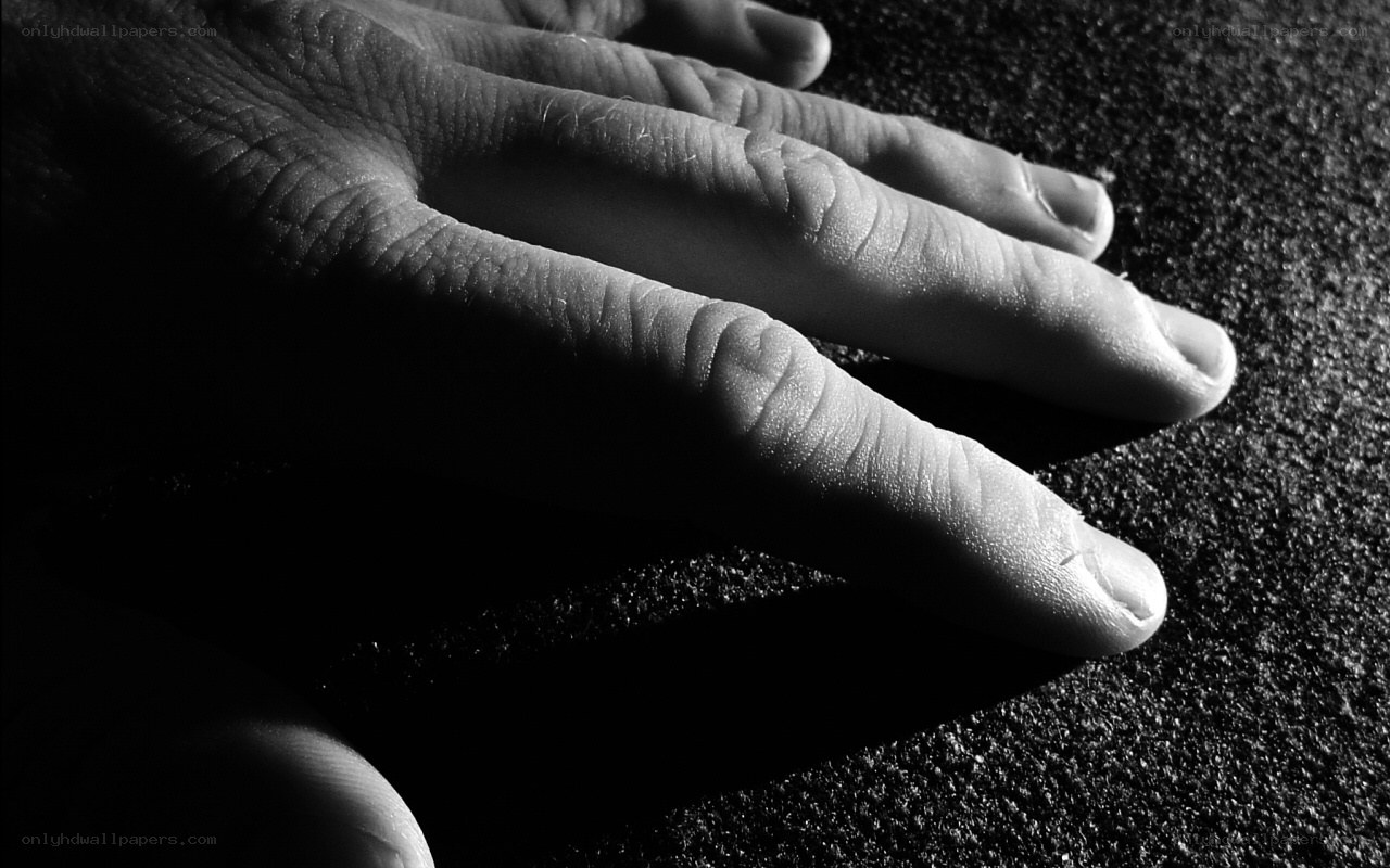close-up of a hand