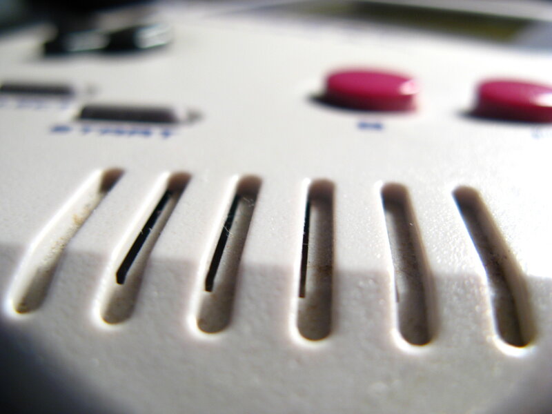 close-up of a handheld device