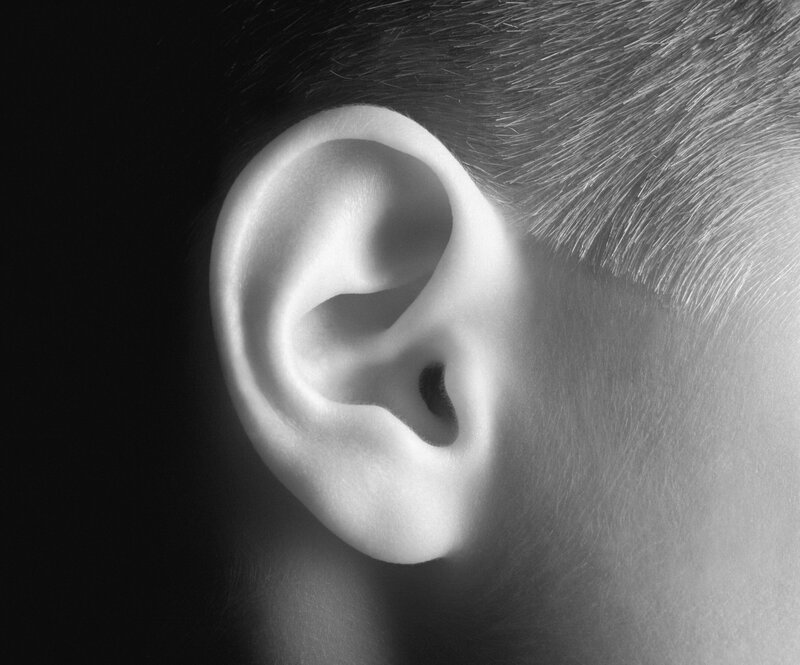 close-up of a human ear