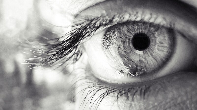 close-up of a human eye
