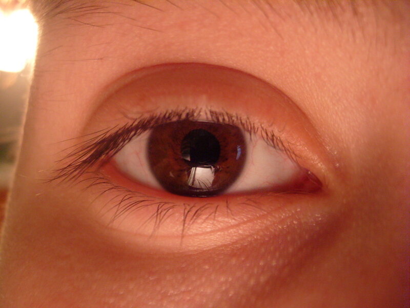 close-up of a human eye