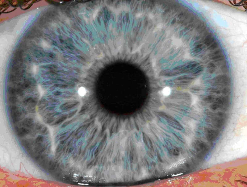 close-up of a human eye