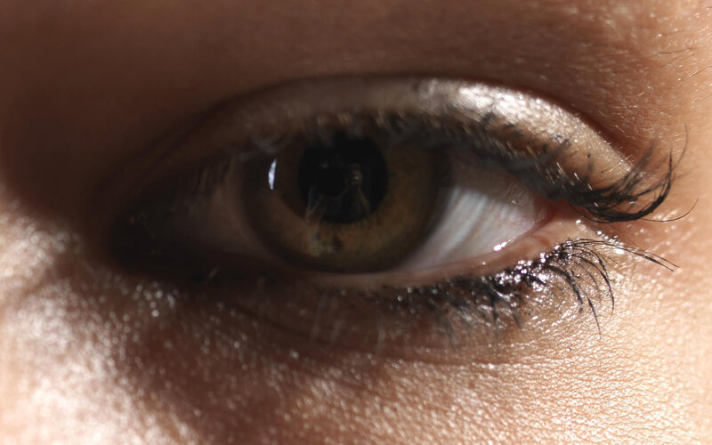 close-up of a human eye