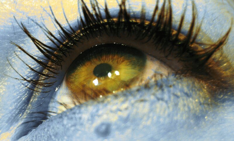close-up of a human eye