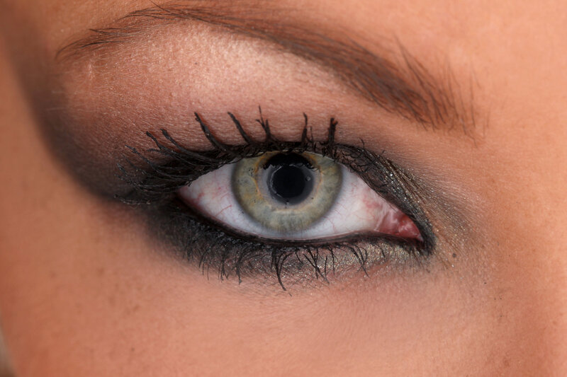 close-up of a human eye