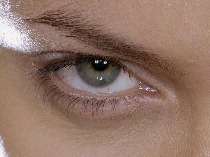 close-up of a human eye