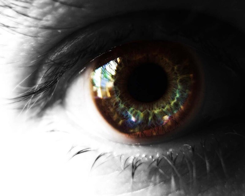 close-up of a human eye