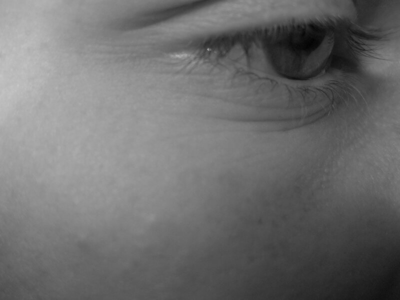 close-up of a human eye