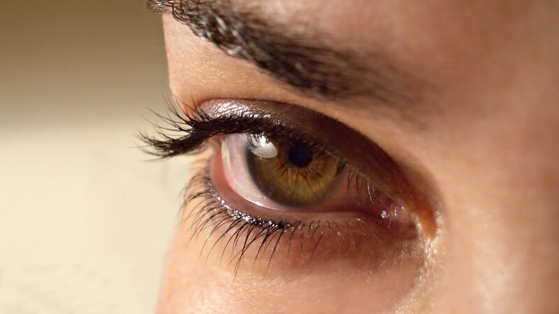 close-up of a human eye