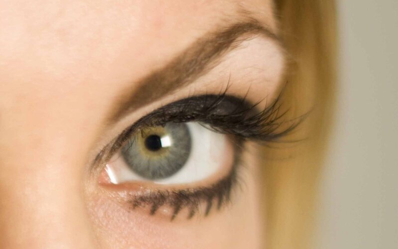 close-up of a human eye