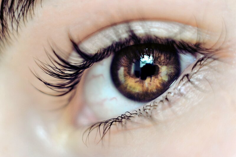 close-up of a human eye
