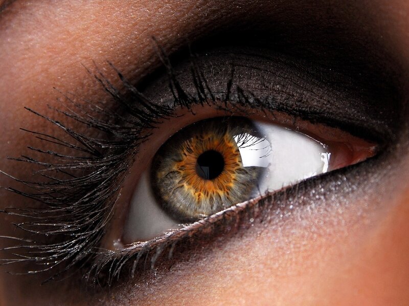 close-up of a human eye