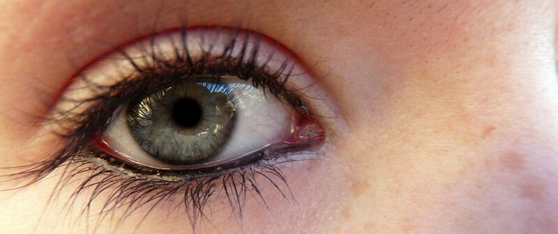 close-up of a human eye