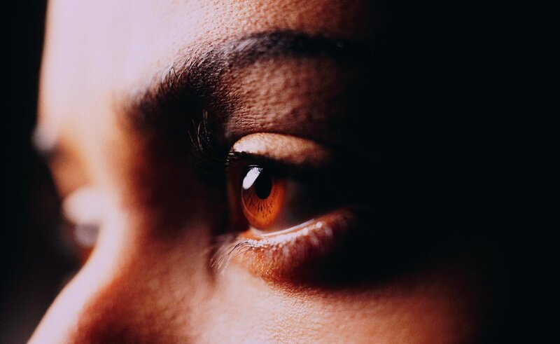 close-up of a human eye