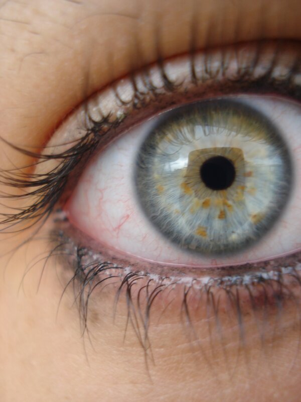 close-up of a human eye