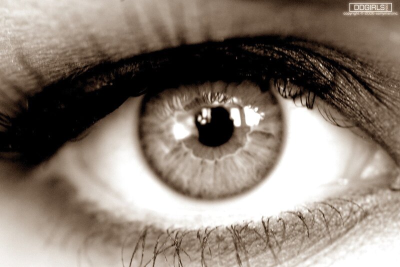 close-up of a human eye