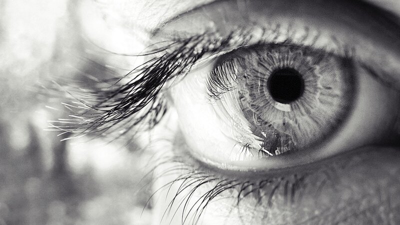 close-up of a human eye