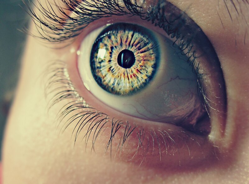 close-up of a human eye