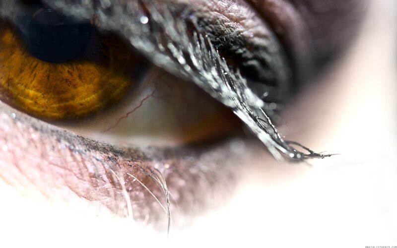 close-up of a human eye