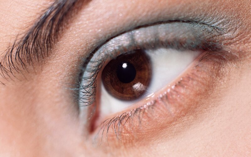 close-up of a human eye