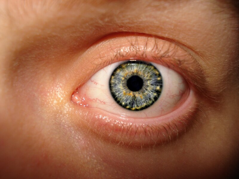 close-up of a human eye