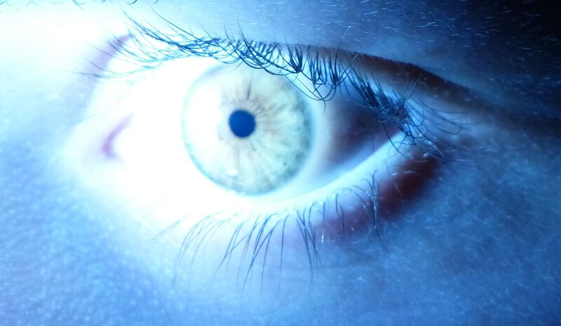 close-up of a human eye