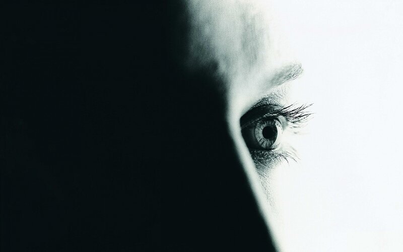 close-up of a human eye