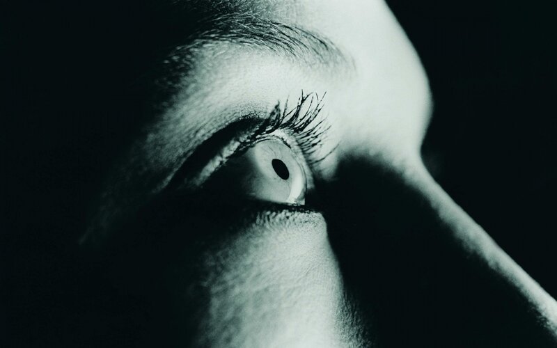 close-up of a human eye