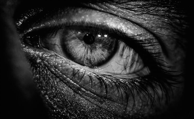 close-up of a human eye