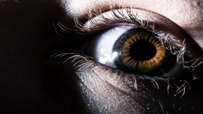 close-up of a human eye