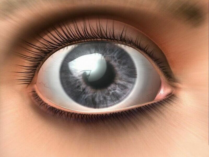 close-up of a human eye