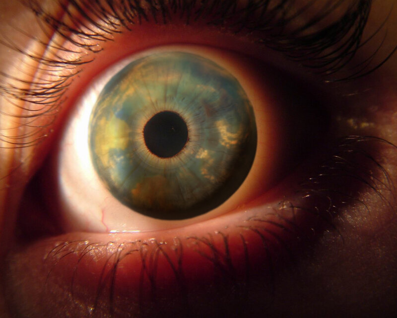 close-up of a human eye