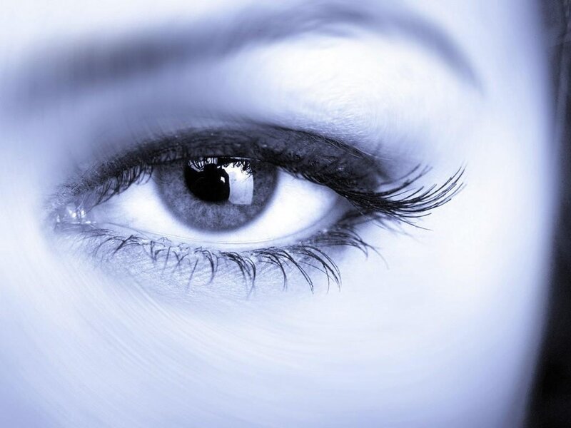 close-up of a human eye