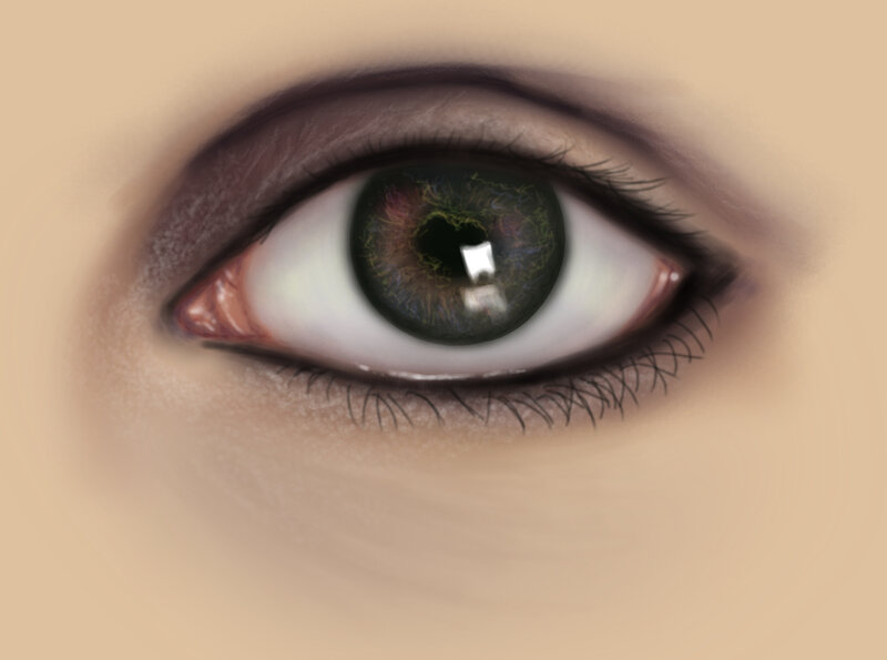 close-up of a human eye