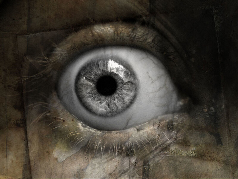 close-up of a human eye