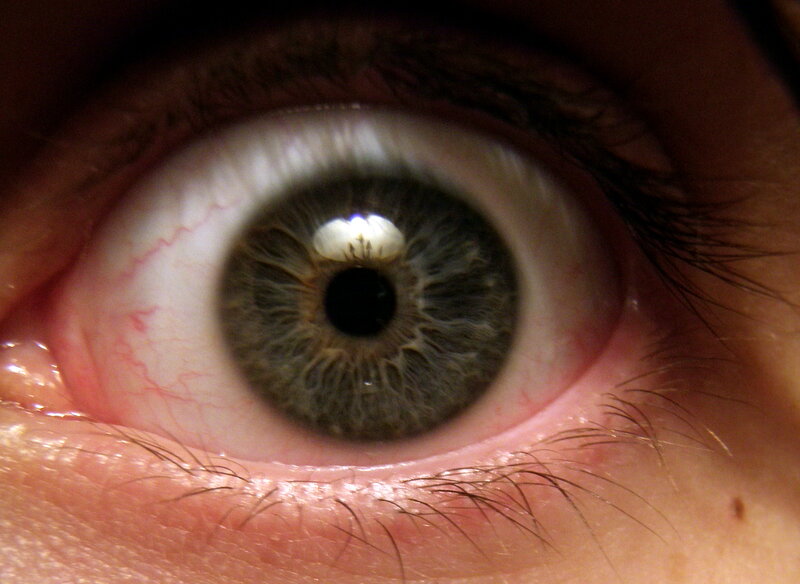 close-up of a human eye