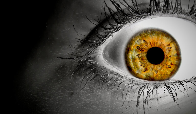 close-up of a human eye