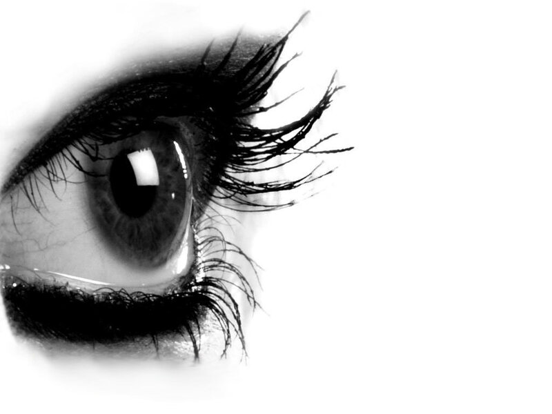 close-up of a human eye