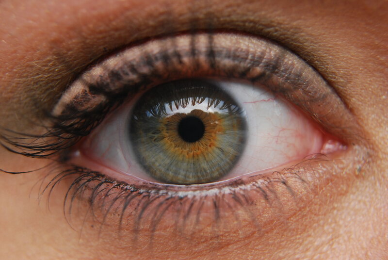 close-up of a human eye