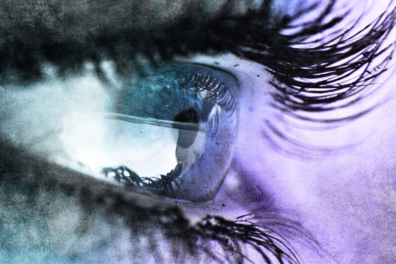 close-up of a human eye
