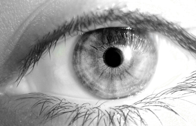 close-up of a human eye