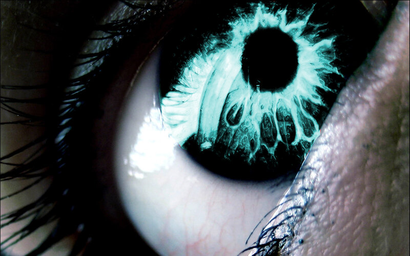 close-up of a human eye